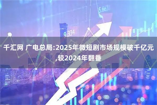 千汇网 广电总局:2025年微短剧市场规模破千亿元,较2024年翻番